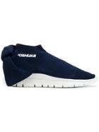 Joshua Sanders Low Top Bow Sock Sneakers - Blue
