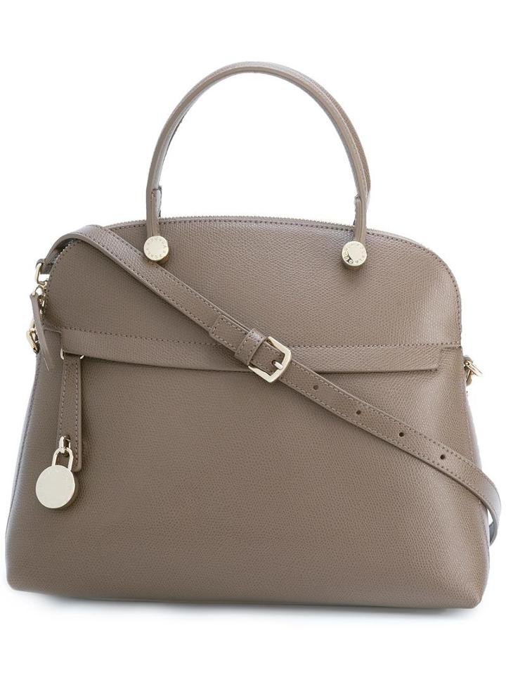 Furla Round Handle Tote, Women's, Nude/neutrals