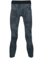 The Upside Camouflage Print Cropped Training Tights - Grey
