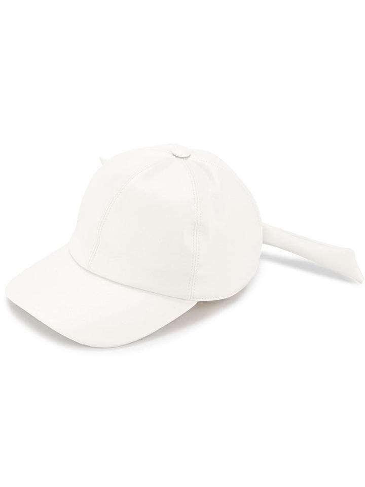 Federica Moretti Knot-detailed Baseball Cap - White