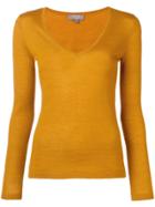 N.peal Superfine V-neck Sweater - Yellow & Orange