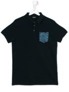 Diesel Kids - Teen Theok Mc Polo Shirt - Kids - Cotton - 14 Yrs, Blue