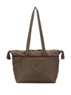 Prada Pre-owned '1990s Logo Embroidered Tote - Brown