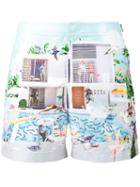 Bulldog Pool Print Swim Shorts - Men - Polyester - 34, Polyester, Orlebar Brown