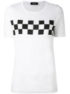 Dsquared2 - Checkered T-shirt - Women - Cotton - M, White, Cotton