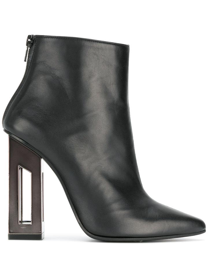 Marc Ellis Boots With Heel Cutout Detail - Black