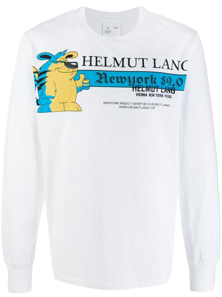 Helmut Lang Graphic Print Sweatshirt - White