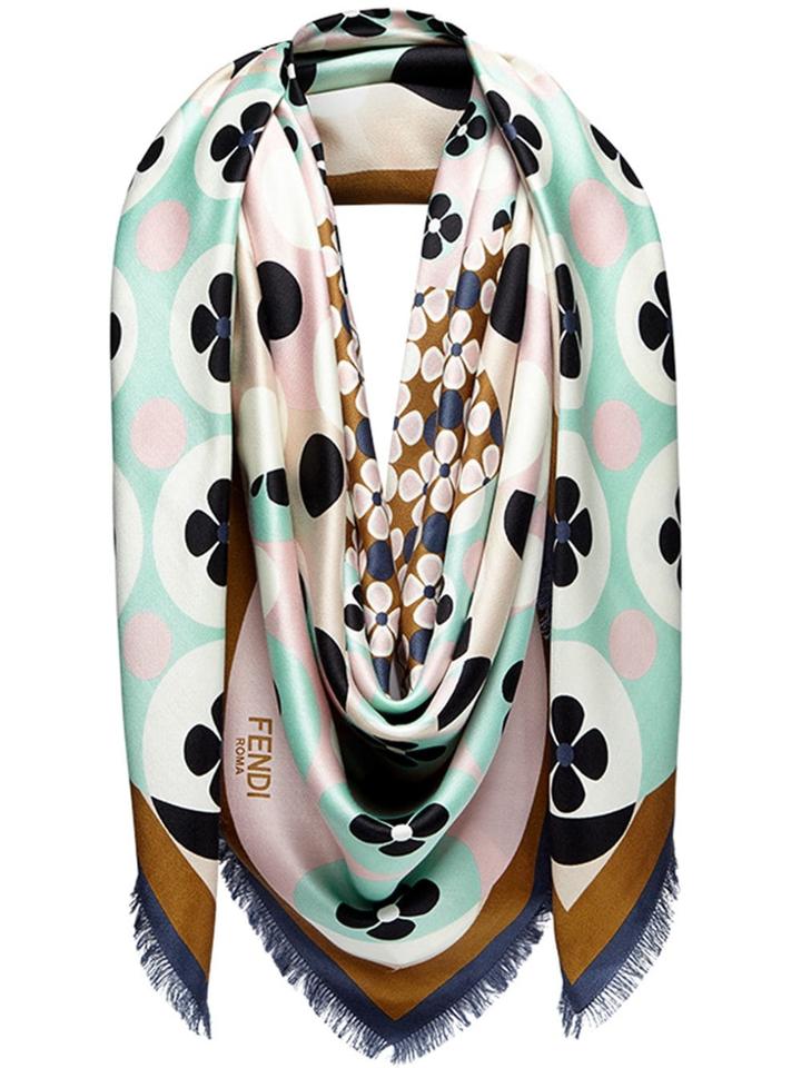 Fendi Flowers Shawl - Neutrals