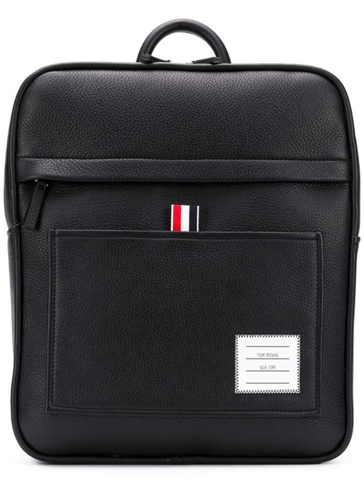 Thom Browne Zip-top Deerskin Book Bag - Orange