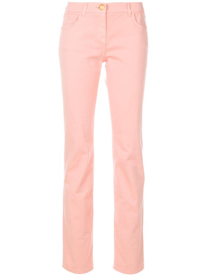Cavalli Class Straight-leg Trousers - Nude & Neutrals