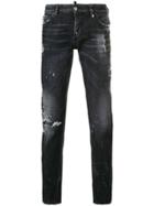 Dsquared2 Faded Slim Fit Jeans - Black