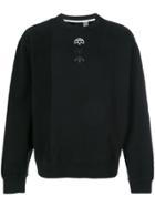 Adidas Originals By Alexander Wang Embroidered Logo Sweatshirt - Black