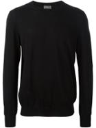 Dior Homme Blurry Stripes Pullover, Men's, Size: Large, Black, Virgin Wool