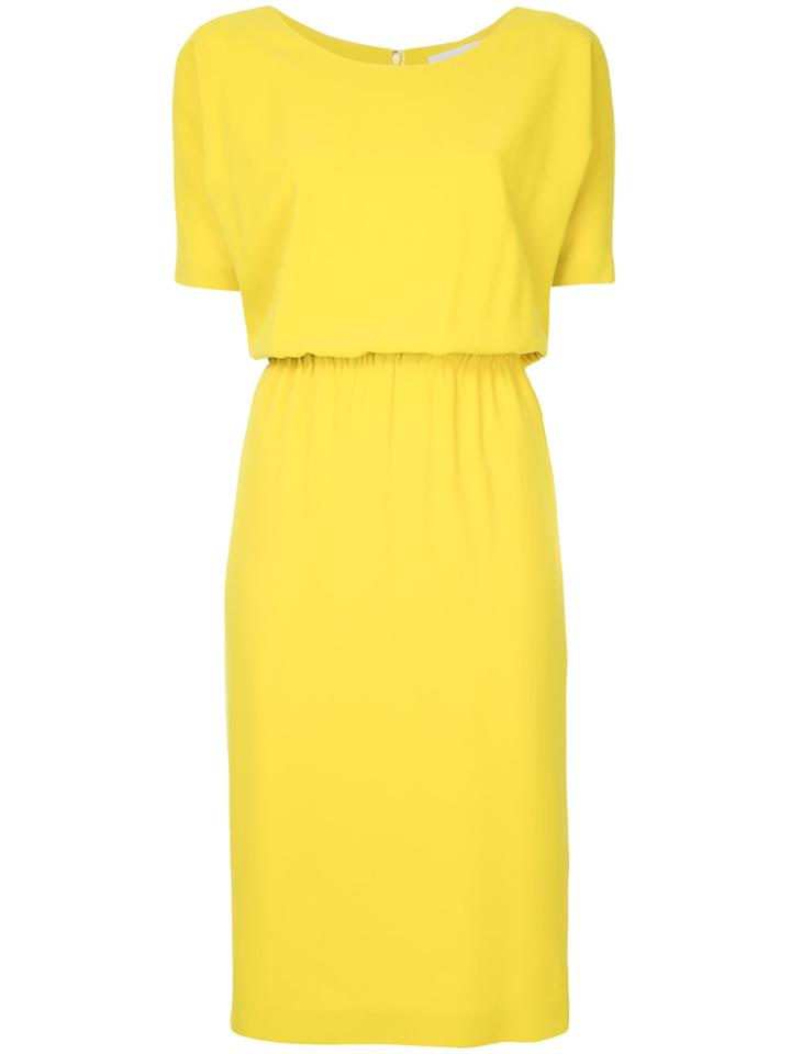 Estnation Mid Length Dress - Yellow & Orange