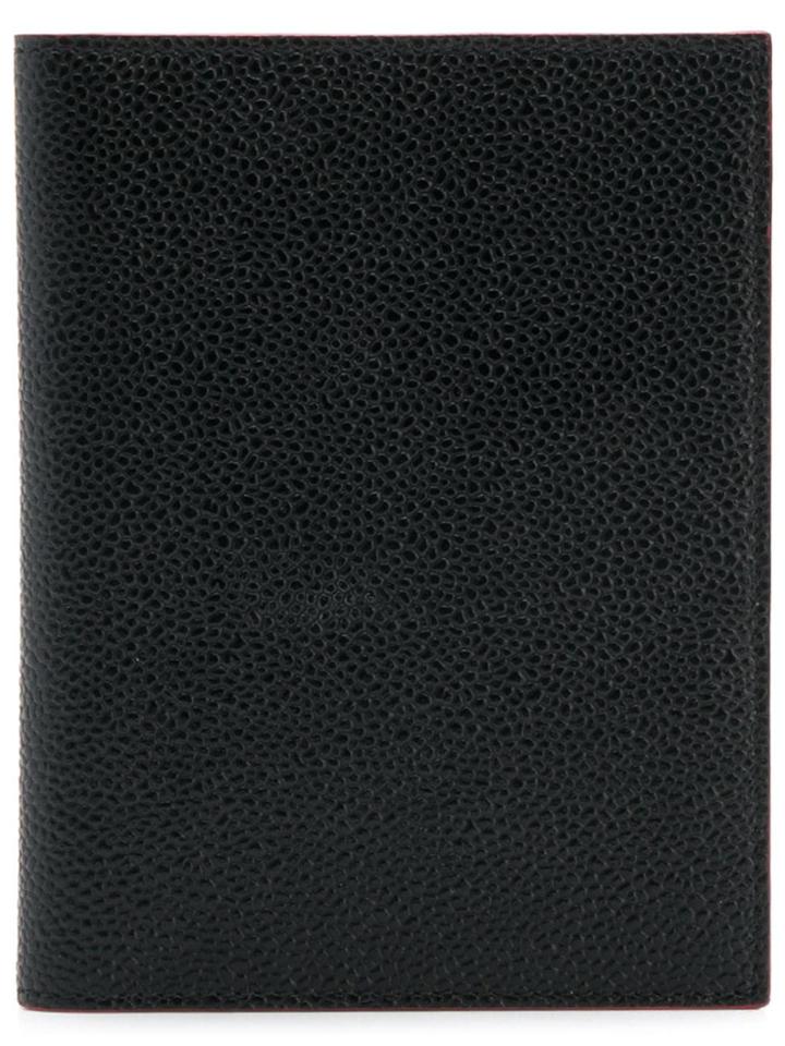 Thom Browne Rwb Edge Stain Passport Holder - Black