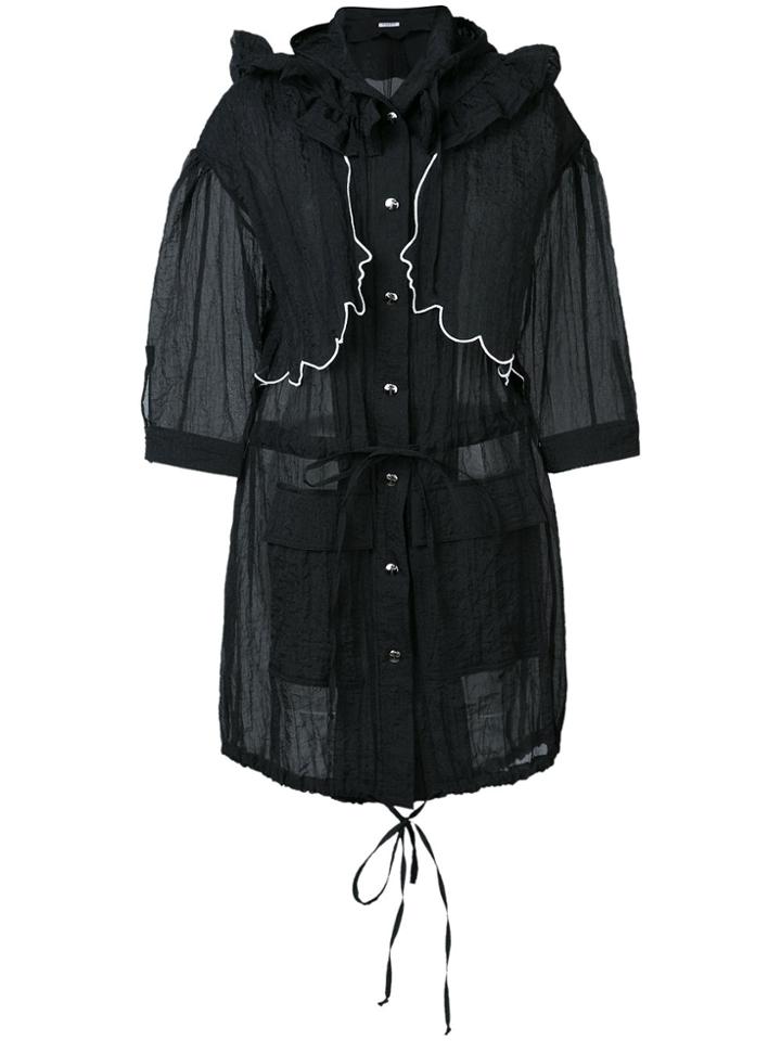 Vivetta Over Long Parka - Black