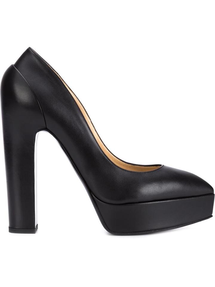 Vera Wang Chunky Heel Pumps