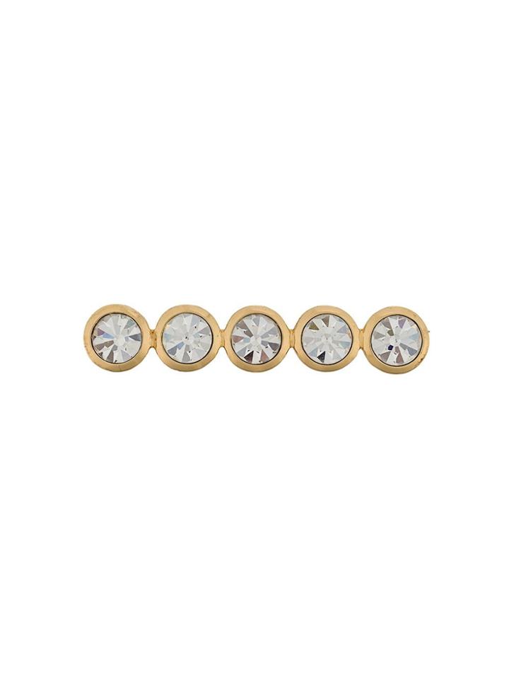 Christian Dior Vintage 1980s Bar Brooch - Gold