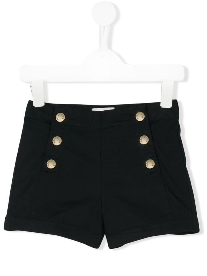Moncler Kids - Double Breasted Shorts - Kids - Cotton/spandex/elastane - 8 Yrs, Blue