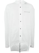 Hood By Air Buttoned Sheer Jacket, Men's, Size: Medium, Nude/neutrals, Polyurethane