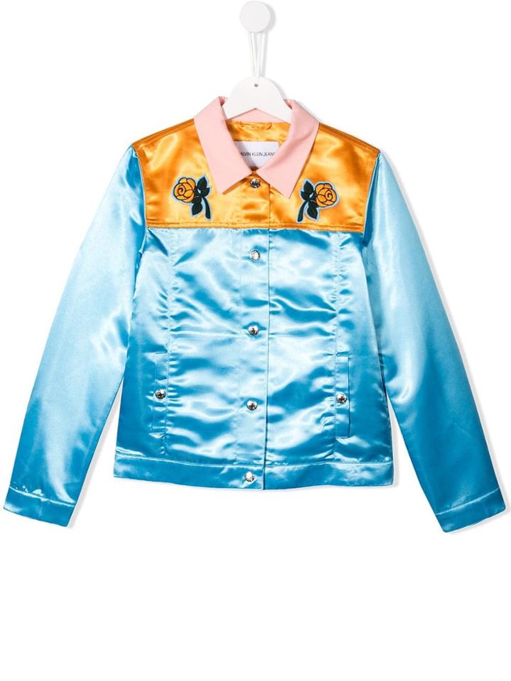 Calvin Klein Kids Western Style Trucker Jacket - Blue