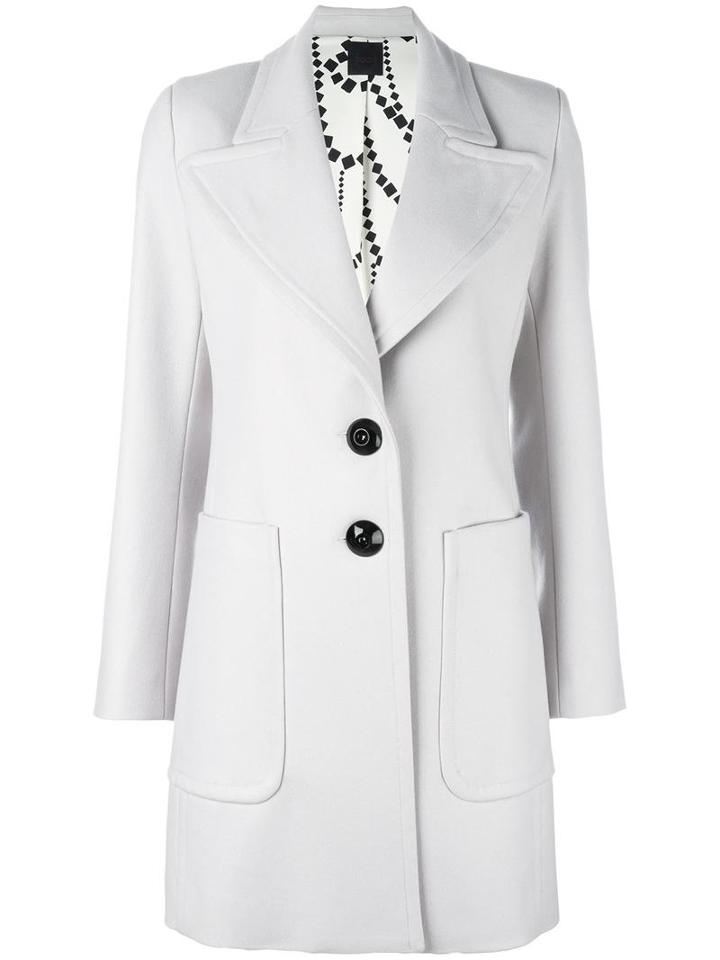 Eggs Wide Lapel Coat, Women's, Size: 44, Grey, Wool/cashmere/polyamide/viscose