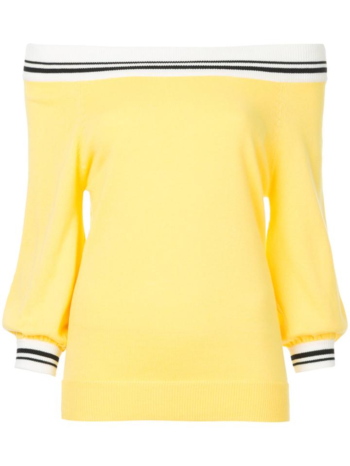 Guild Prime Off Shoulder Jumper - Yellow & Orange