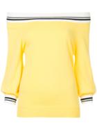 Guild Prime Off Shoulder Jumper - Yellow & Orange