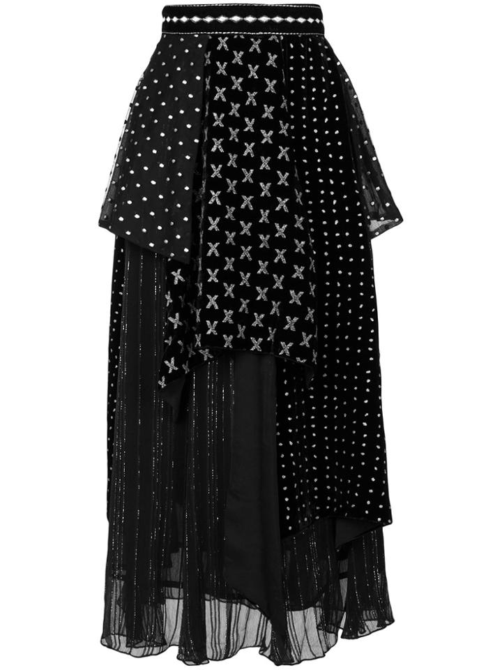 Dodo Bar Or Stacy Layered Skirt - Black
