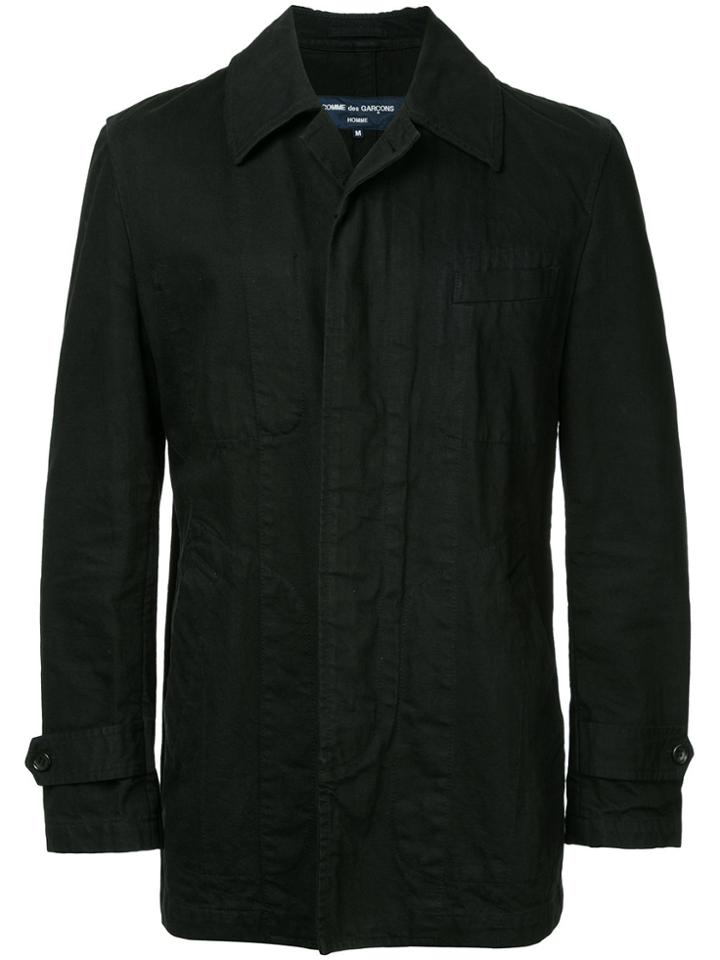 Comme Des Garçons Vintage Concealed Buttons Shirt Jacket - Black