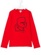 Karl Lagerfeld Kids Karl Graphic Top - Red