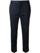 6397 Cropped Trousers, Women's, Size: 4, Blue, Cotton/polyurethane