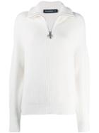 Filles A Papa Peach Ribbed Relaxed-fit Jumper - White