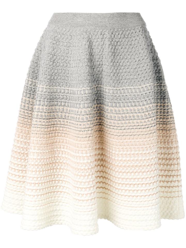 Bottega Veneta Degradé Knit Skirt - White