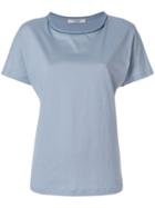 La Fileria For D'aniello Metallic Trim T-shirt - Blue