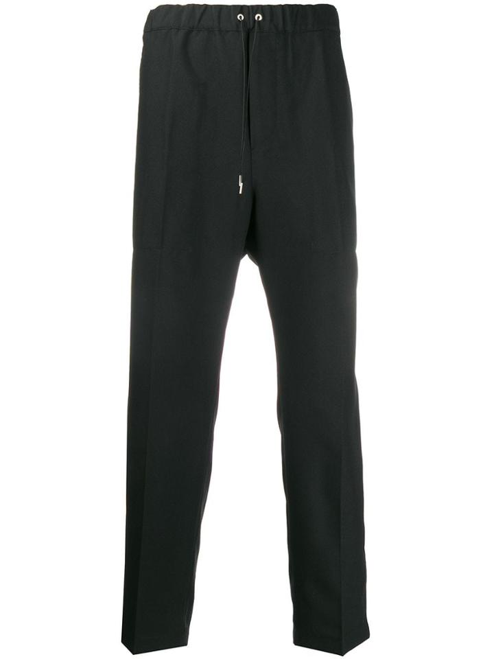 Oamc Elasticated Drawstring Trousers - Black
