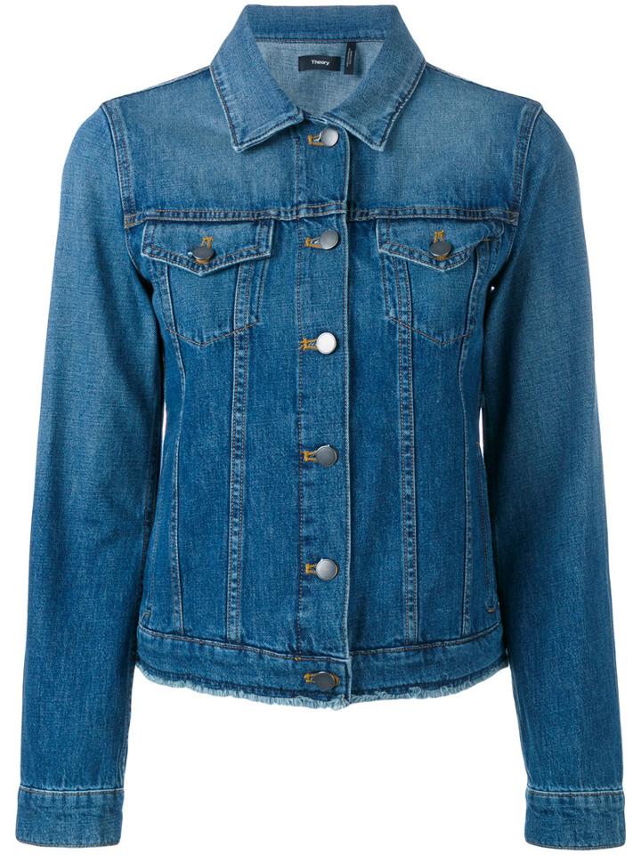 Theory - Denim Jacket - Women - Cotton/polyester - 4, Blue, Cotton/polyester