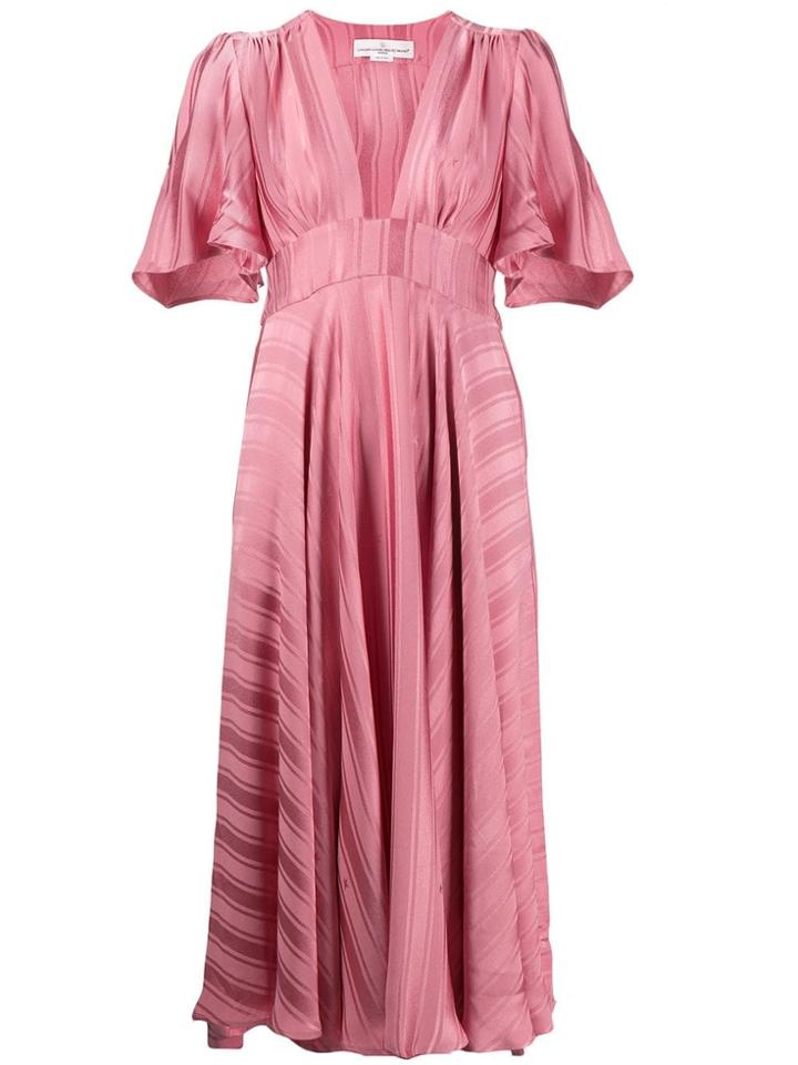 Golden Goose Ruffled Empire Line Dress - Pink