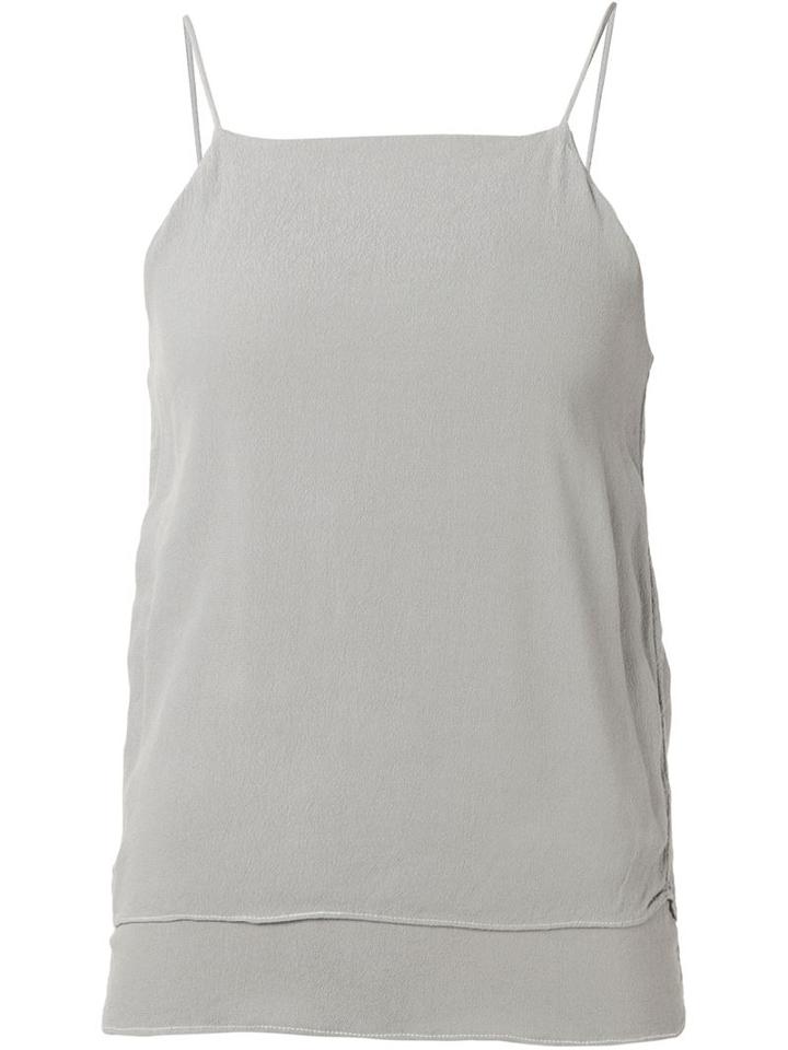 321 Spaghetti Strap Tank Top, Women's, Size: Small, Grey, Rayon
