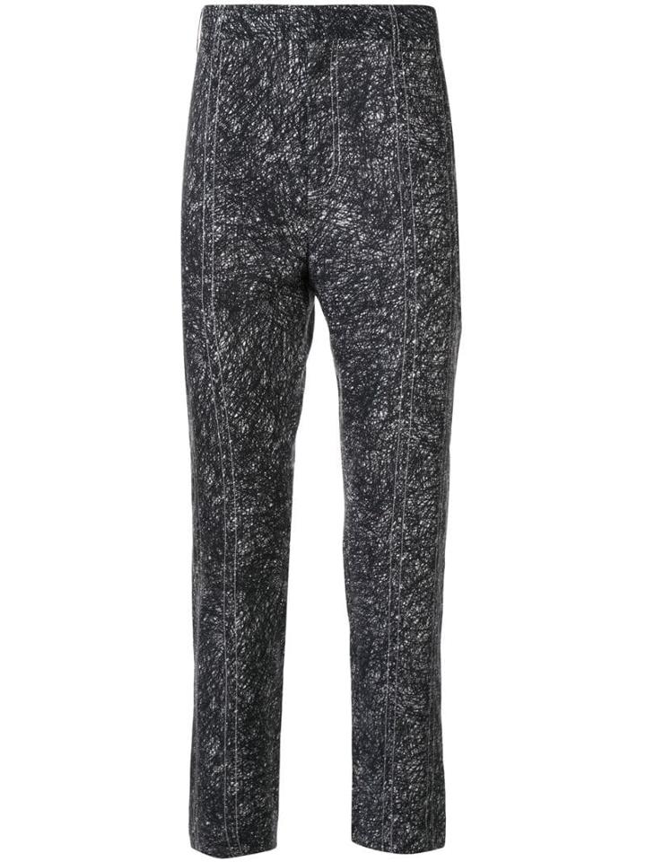 Charles Jeffrey Loverboy Scribble Print Trousers - Green