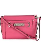 Coach Swagger Crossbody Bag, Women's, Pink/purple, Leather