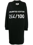 Mm6 Maison Margiela Oversized Unlimited Edition Dress - Black