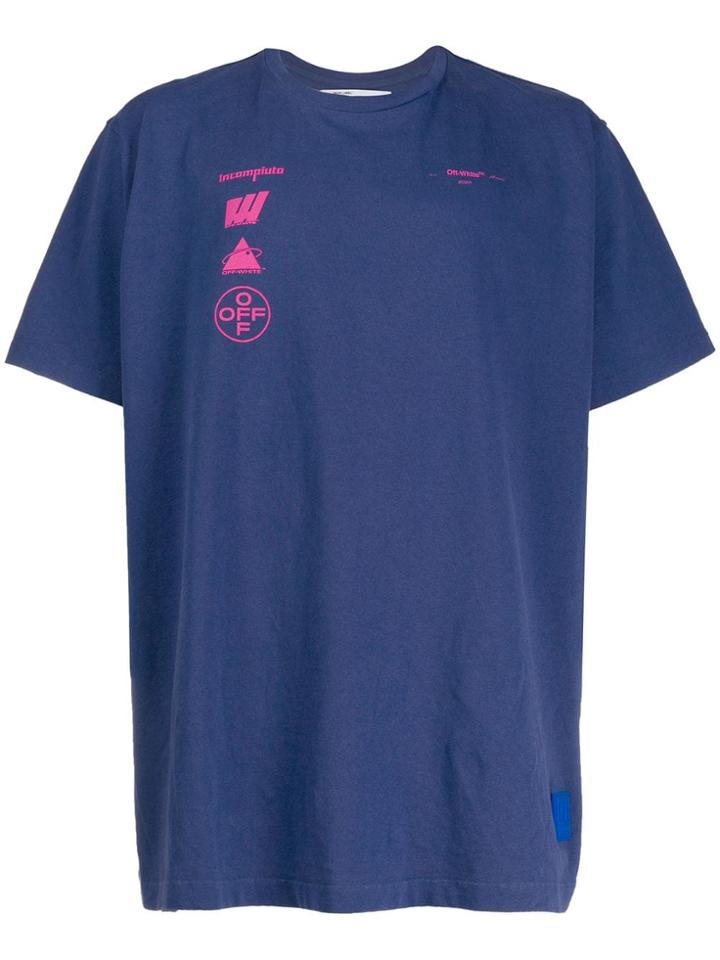 Off-white Graphic Print T-shirt - Blue