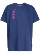 Off-white Graphic Print T-shirt - Blue