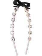 Miu Miu Crystal Embellished Headband - Black