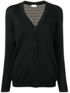 Salvatore Ferragamo Lined Cardigan - Black