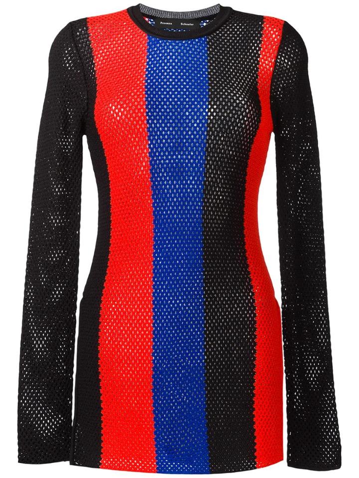 Proenza Schouler Striped Mesh Jumper - Multicolour