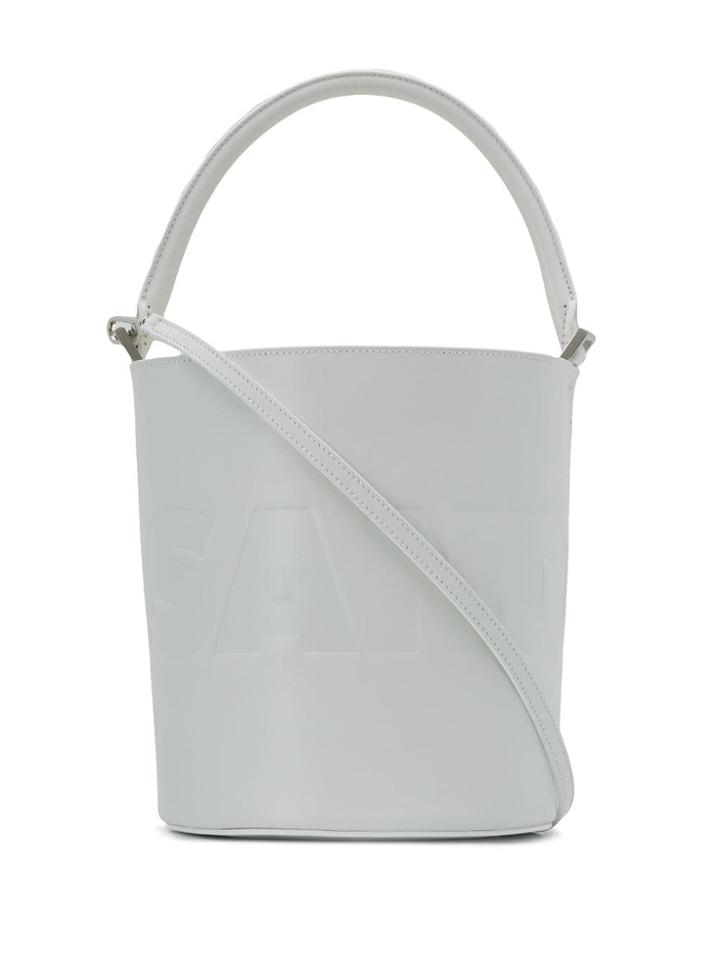 Jil Sander Round Bucket Bag - White