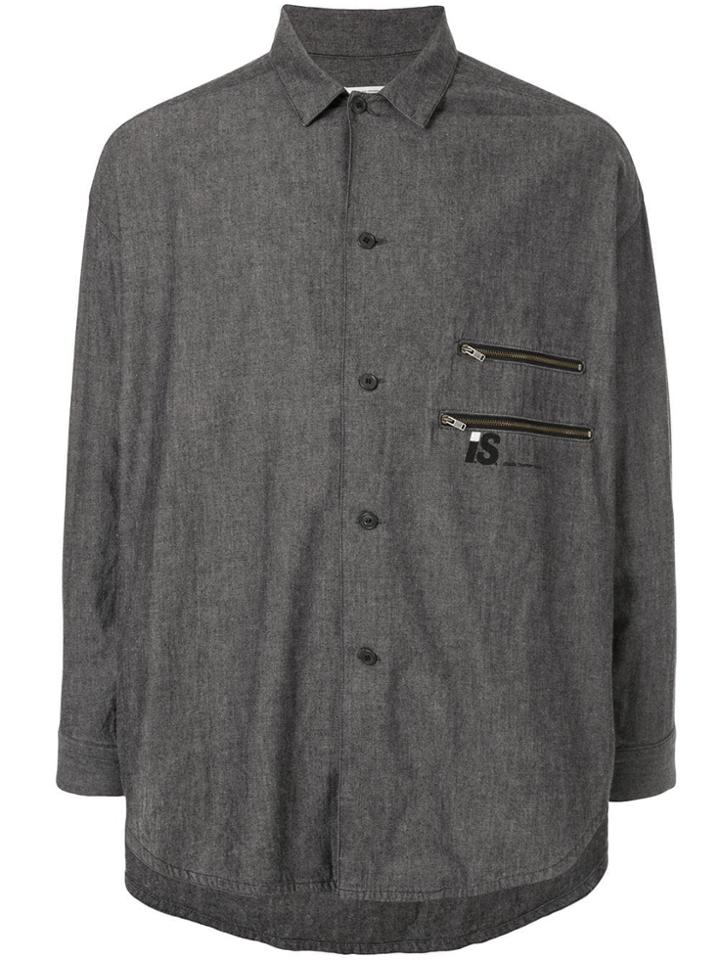 Issey Miyake Pre-owned 1980's Sports Line Gathered Back Shirt - Grey
