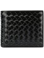 Bottega Veneta Nero Metal Brush Calf Bi-fold Wallet - Black